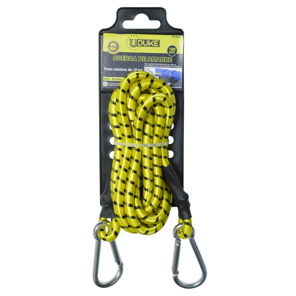 PULPO INDIVIDUAL GRUESO UDUKE 180 CM CON GANCHO ALPINISTA (HT50085)