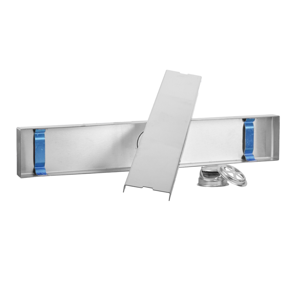 REJILLA SIFON PISO INVISIBLE ACERO INOXIDABLE 6.8x40CM UDUKE (HT1598) 