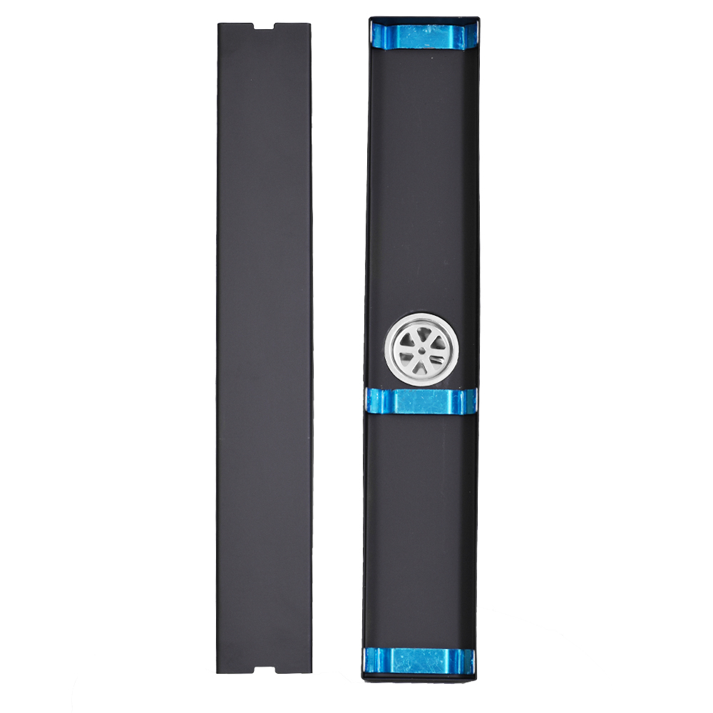 REJILLA SIFON PISO INVISIBLE ACERO INOXIDABLE 
NEGRA
6.8x50CM UDUKE (HT1601)