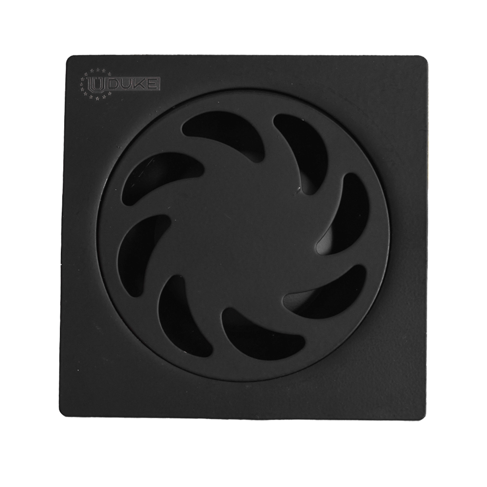 REJILLA SIFON PISO TRADICIONAL  ACERO INOXIDABLE NEGRA 10X10 UDUKE (HT1581)