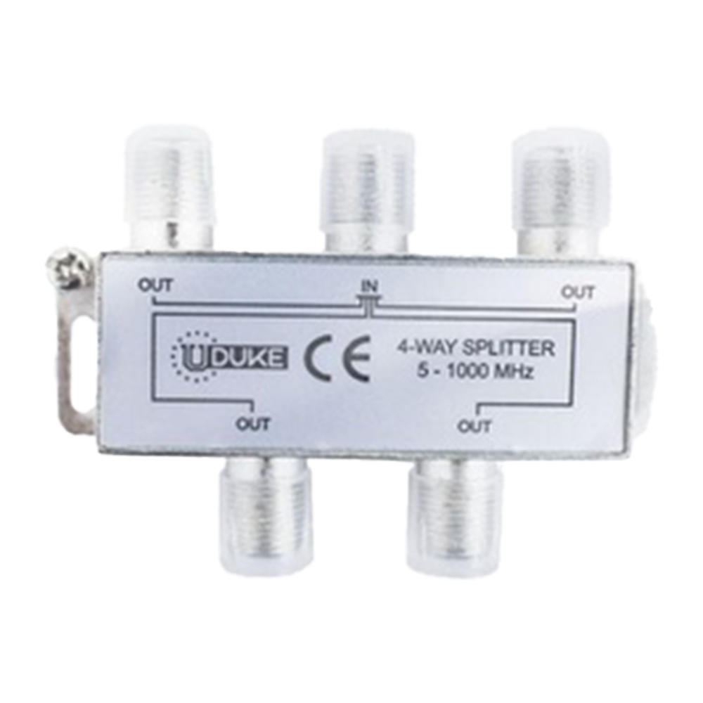 SPLITTER TV FINO X 4 SALIDAS (ESPLITER) PQT X 1 UDUKE