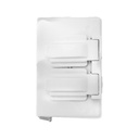 TAPA PLASTICA PARA TOMA DOBLE BLANCA INTEMPERIE PQT X 1 UDUKE