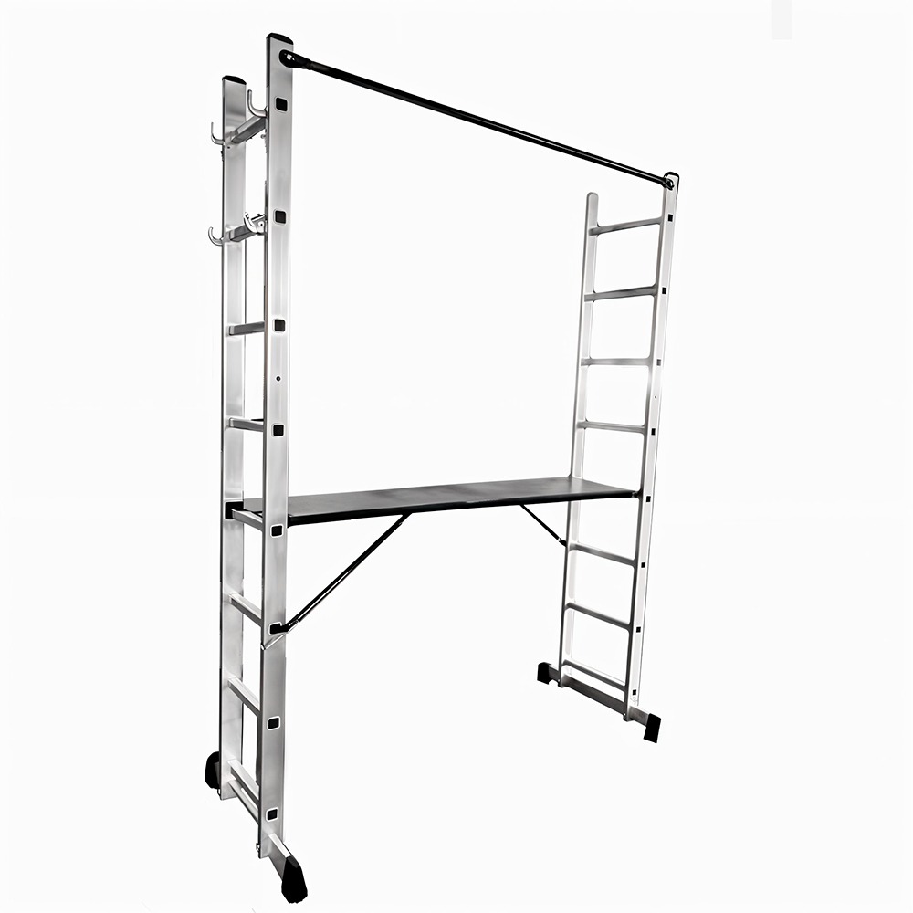 ESCALERA MULTIPOSICIONES  TIPO ANDAMIO  UDUKE CON PLATAFORMA (2.1MTRS)(150KLS)(HT3171)
