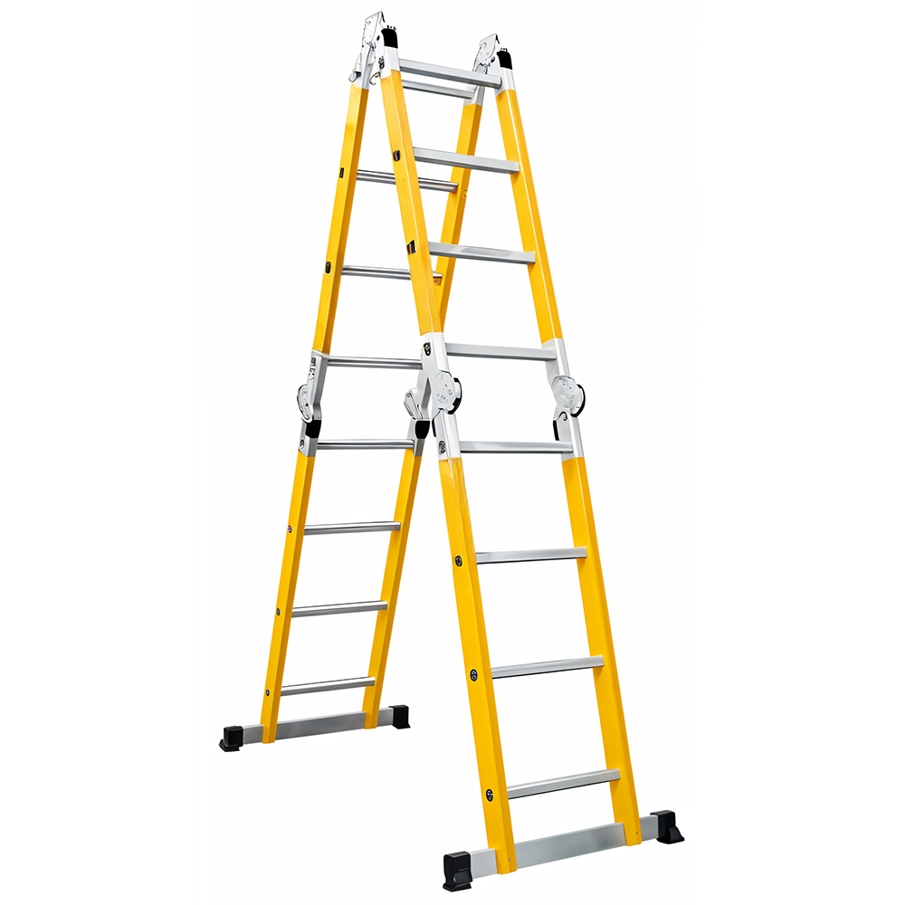 ESCALERA MULTIPOSICIONES 16 PELDAÑOS UDUKE SIN PLATAFORMA (4.8MTRS)(150KLS)(HT3180)