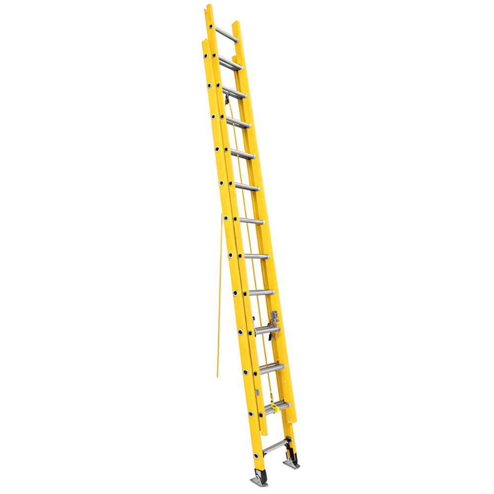 ESCALERA TELESCOPICA DE FIBRA DE VIDRIO 24 PELDAÑOS  UDUKE (150KG)(HT3175)