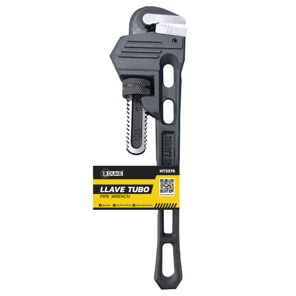 LLAVE TUBO NEGRO 12" (HT3376) UDUKE