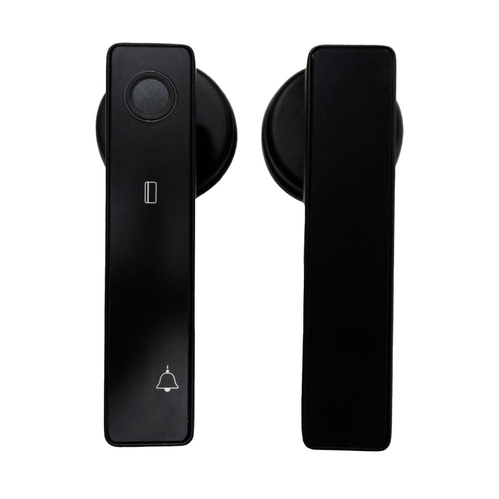 CERRADURA DIGITAL INTELIGENTE DE MANIJA APERTURA CON CLAVE, HUELLA, TARJETA, APP TUYA Y SMART LIFE WIFI UDUKE (HT3304)