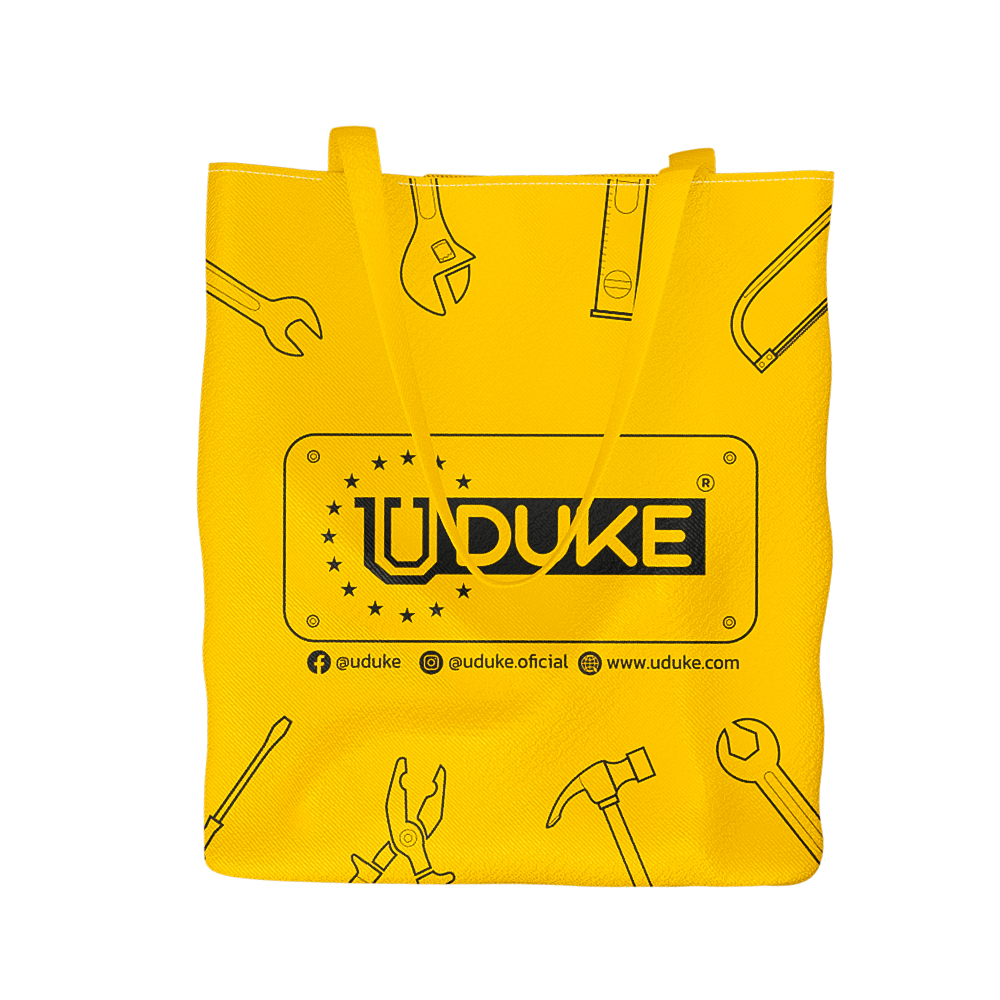 BOLSA REUTILIZABLE EN CAMBRE 35X10X40CM  UDUKE (HT3343)