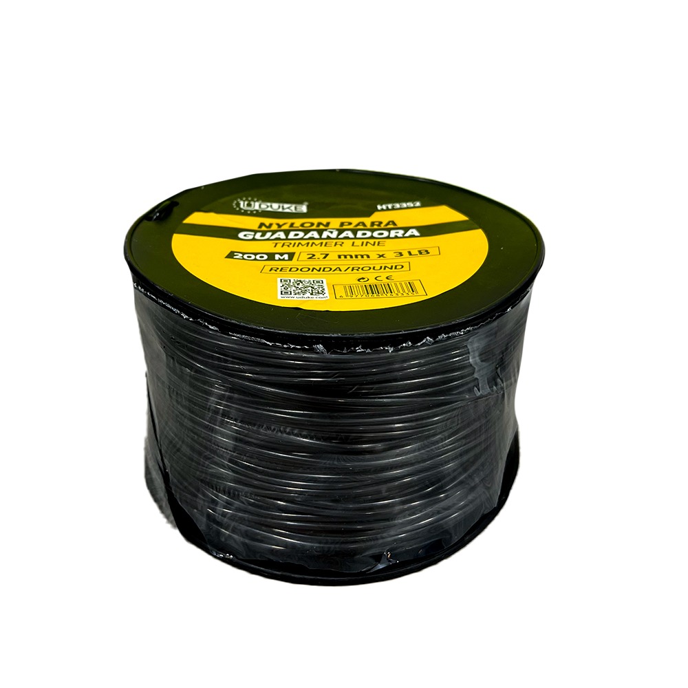 NYLON PARA GUADAÑADORA 2.7MM X 200M NEGRO UDUKE  (HT3352)