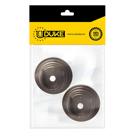 [8749K] ACCESORIO CORTINERO PLAFON CAFE EN U (ABIERTO) 3/4 PAQ X 2 UDUKE