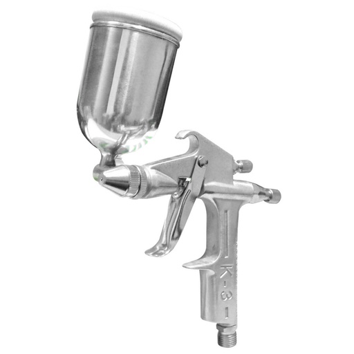 [7501] AEROGRAFO UDUKE PROFESIONAL USA VASO DE 150 CC PISTOLA K3 CROMADA (PUNTA) (HT30567)