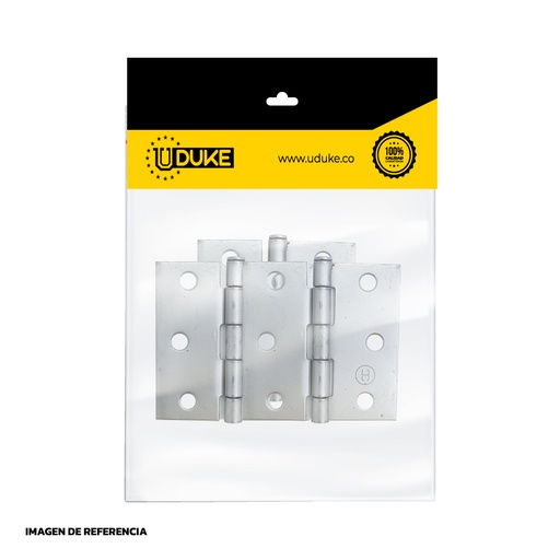 [4653K] BISAGRA NUDO CABEZA PLANA HIERRO 3X3 C-16 PQT X 3 UDUKE