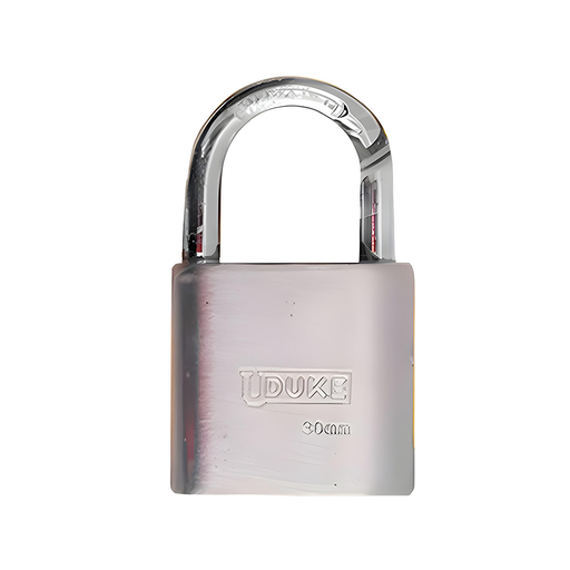 [14410] CANDADO 30MM CROMADO PULIDO EN BLISTER UDUKE (HT1506)