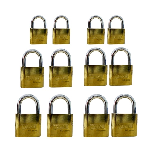 [7764] CANDADO CARTON UDUKE DORADO 30-40-50 (HT40165)