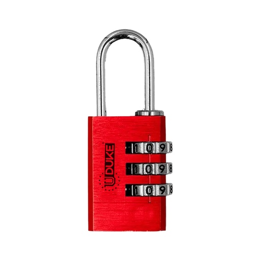 [12192] CANDADO CLAVE 20 MM 3 DIGITOS UDUKE COLORES SURTIDOS (HT90140)