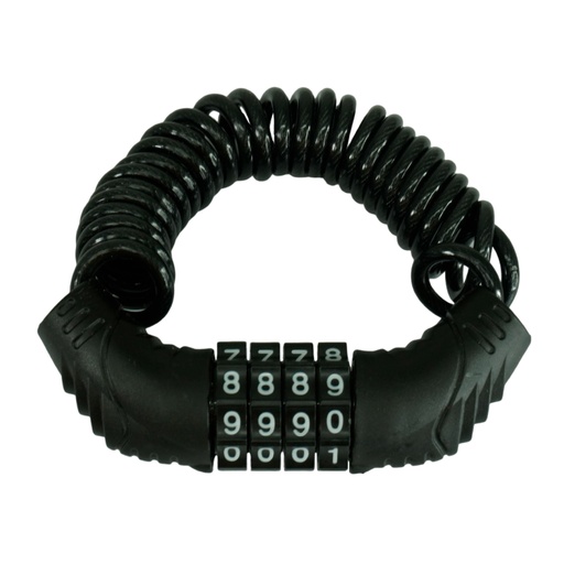 [19887] CANDADO GUAYA BICICLETA CON CLAVE 4 DIGITOS 1.5 MTS UDUKE (HT2212)