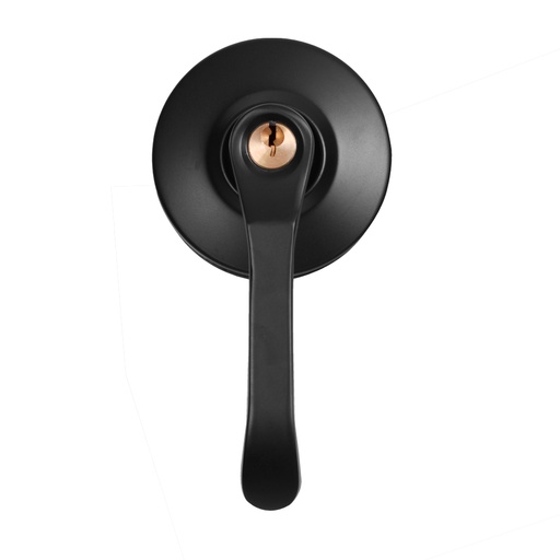 [18750] CHAPA MANIJA ALCOBA NEGRA ACERO INOXIDABLE UDUKE (HT1629)