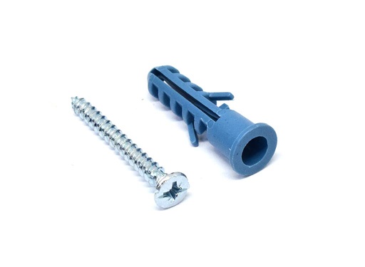 [13606] CHAZO PLASTICO CON TORNILLO 3/8 X 50UNDS (HT1240)
