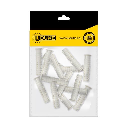 [449K] CHAZO PLASTICO ESTRIADO 3/8 PQT X 15 UDUKE