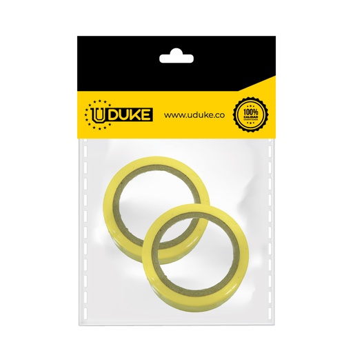 [10427K] CINTA AISLANTE PEQUEÑA AMARILLA PAQ X 2 UDUKE