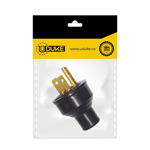 [2505K] CLAVIJA POLO/TIERRA 15 A PQT X 1 UDUKE