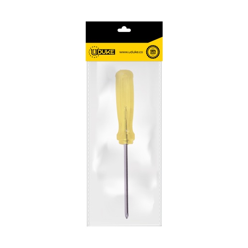 [3006K] DESTORNILLADOR AMARILLO 1/4X4 (+) PQT X 1 UDUKE