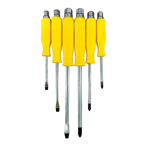 [5343] DESTORNILLADOR AMARILLO DE GOLPE X 6 VHARBOR (SDY-8050)(HT20252)