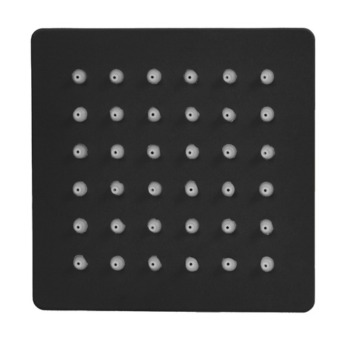 [18577] DUCHA REGADERA UDUKE NEGRA ACERO INOXIDABLE 4 CUADRADA (HT1619)