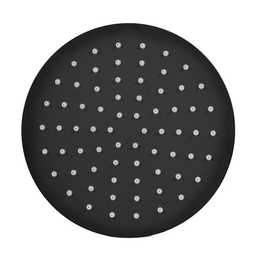 [18576] DUCHA REGADERA UDUKE NEGRA ACERO INOXIDABLE 8 REDONDA (HT1618)