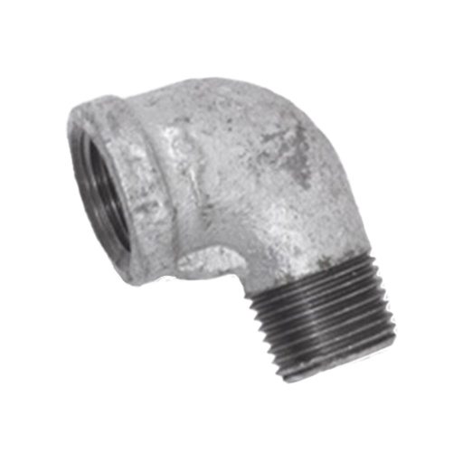 [6296K] GALVANIZADO CODO MACHO 1/2 (FINO CODO CALLE) PQT X 1 UDUKE