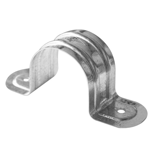 [836AK] GRAPA CONDUIT GALVANIZADA 1/2 DOBLE ALA PQT X 6 UDUKE