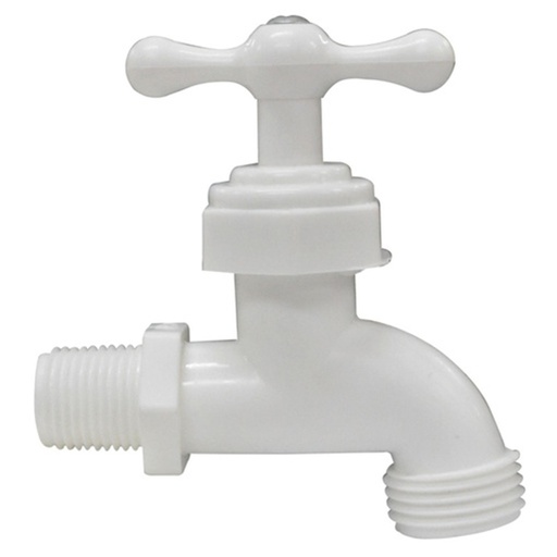 [7002] GRIFO PLASTICO UDUKE BLANCO G/G (HT20144)