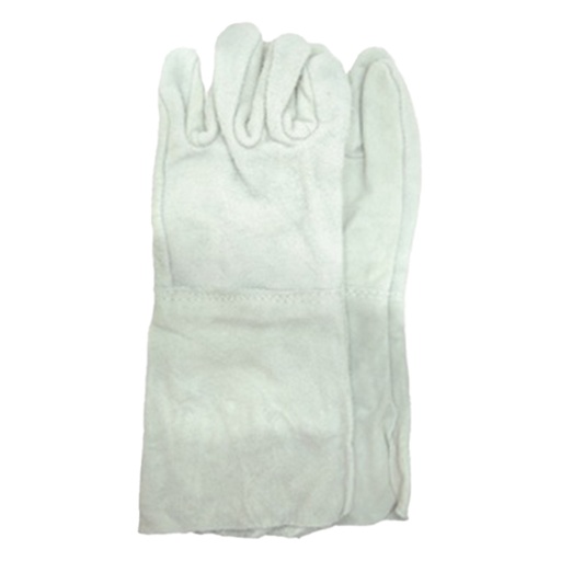 [2893K] GUANTE CARNAZA LARGO FINO NACIONAL P/SOLDAR (15CM) UDUKE