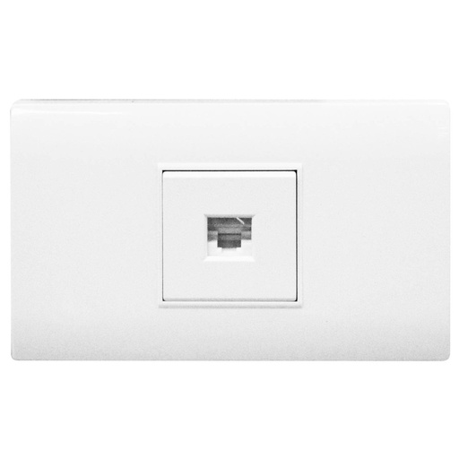 [1649B] LINEA BK PLUS BLANCA INCRUSTAR TOMA LAN INTERNET (118K-27) (HT20687)