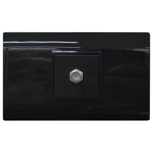 [1793N] LINEA BK PLUS NEGRA INCRUSTAR TOMA TV (118K-18-BLK) (HT20727)