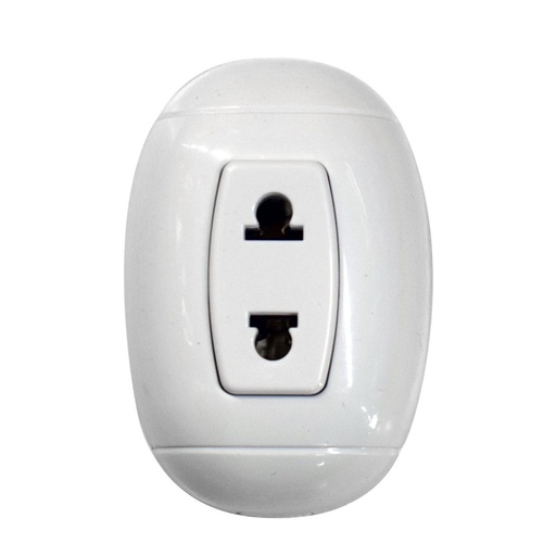 [5622B] LINEA BK SOBREPONER BLANCO TOMA SENCILLO (HT20512A)