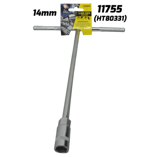[11755] LLAVE COPA EN T CON CUADRANTE UDUKE 14 MM (HT80331)
