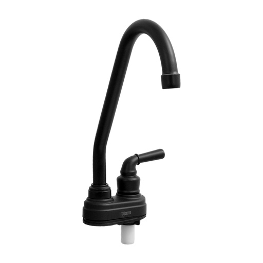 [16792] LLAVE CUELLO GANSO P/ALETA MESA CON BASE  NEGRO MATE UDUKE (HT1559)