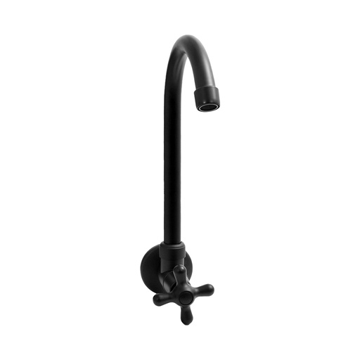 [16793] LLAVE CUELLO GANSO P/CRUCETA PARED  NEGRO MATE UDUKE (HT1560)