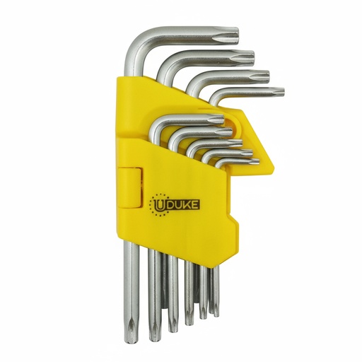 [19929] LLAVE TORX JUEGO 9 PCS CORTA UDUKE 

 (HT2262)