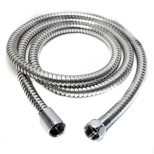 [13587] MANGUERA CROMADA FLEXIBLE PARA DUCHA TELEFONO 1.5M (HT1220)