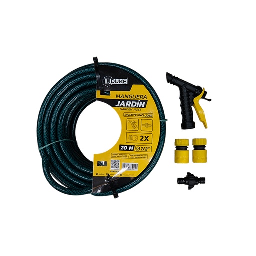 [14704] MANGUERA DE JARDIN UDUKE USO DOMESTICO X 20 METROS (SUAN)