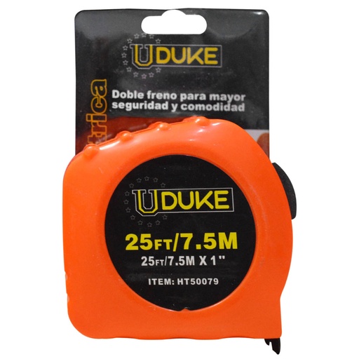 [8291] METRO 7.5 MTS PASTA NARANJA EN BLISTER UDUKE (HT50079)