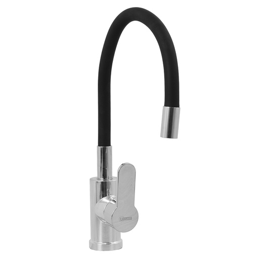 [13566] MEZCLADOR LAVAPLATOS FLEXIBLE MONOCONTROL UDUKE BASE REDONDA (HT1195)