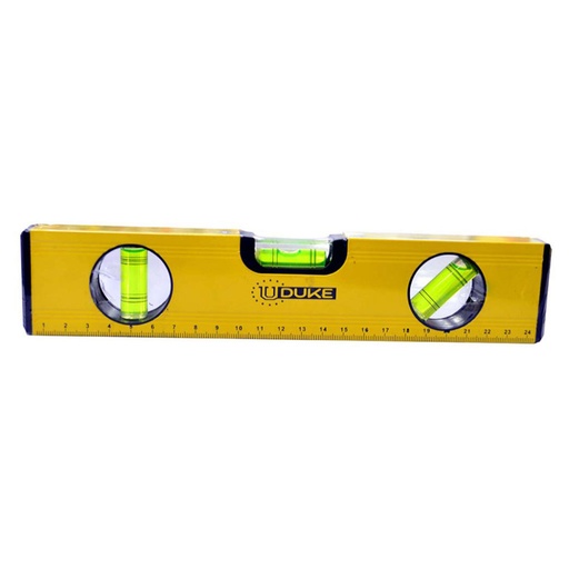 [12176] NIVEL ALUMINIO 10 AMARILLO UDUKE CON IMAN (HT90113)