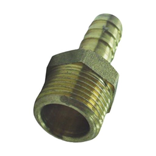 [3634K] RACOR GAS MACHO BRONCE 1/2X3/8 PQT X 1 UDUKE*