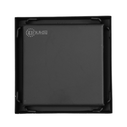 [17854] REJILLA SIFON  PISO INVISIBLE ACERO INOXIDABLE NEGRA 10X10 UDUKE  (HT1583)