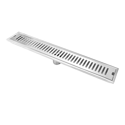 [17830] REJILLA SIFON PISO CORRIENTE ACERO INOXIDABLE   10x60CM UDUKE (HT1592) 
