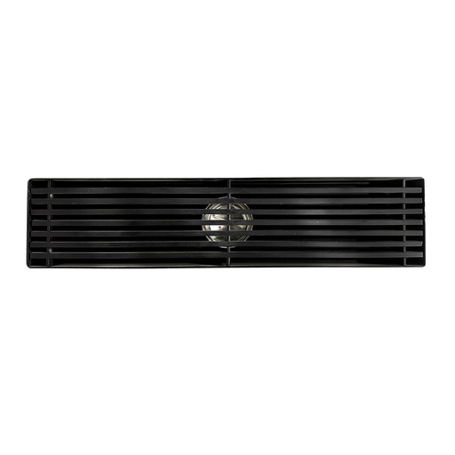[17845] REJILLA SIFON PISO ROTULADA ACERO INOXIDABLE 
NEGRA
6.8x30CM UDUKE (HT1607)