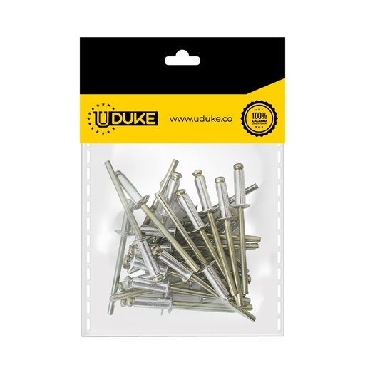 [3817K] REMACHE POP 6-6 (3/16X1/2) NATURAL PQT X 25 UDUKE